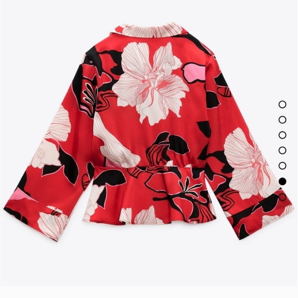 Zara kimono floral blouse - Picture 2 of 14
